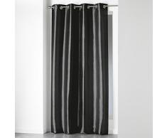 Douceur dIntérieur Vorhang, mit Ösen, Polyester, 140 x 240 cm, Keramik, schwarz, 140x1x240 cm