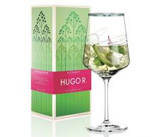RITZENHOFF Hugo R. Hugo-Glas, Aperitif-Glas von Kurz Kurz Design, aus Kristallglas, 600 ml, mit edlen Platinanteilen
