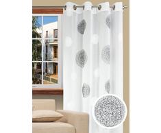 Splendid KOLORADO Konfektion Vorhang mit Schlaufen, 140 x 245 cm, weiÃ