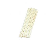 Strohhalme, 22 cm lang, Tüte 50 Halme, edelgebleicht
