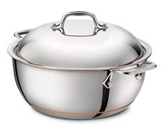 All-Clad 6500SS Euro Copper-Core Holländischer Topf 5,2 Liters, 26,7 cm, induktionsgeeignet, Edelstahl