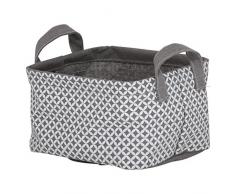 Sealskin Diamonds Korb eckig, Baumwolle/Polyester, grau