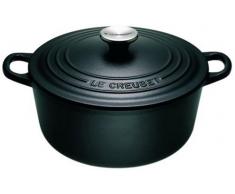 LE CREUSET Gusseisen Runde Kasserolle, 26 cm schwarz matt
