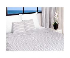 Bettüberwurf 220 x 240 cm cotonade hellgrau