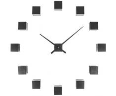 Karlsson DIY Cubic Uhr, Wanduhr, Kunststoff, Schwarz, One Size
