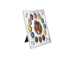 Fotorahmen Baby für 13 Fotos matt 29x25x3cm versilbert anlaufgeschützt