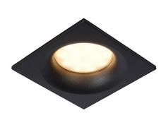 Lucide ZIVA - Einbaustrahler Badezimmer - GU10 - IP44 - Schwarz