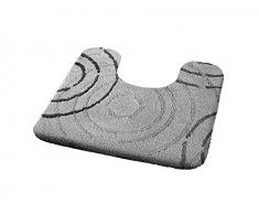Kleine Wolke 5518913225 Splash Badteppich Polyacryl grau/weiß, grau/weiß, 40x30x10 cm