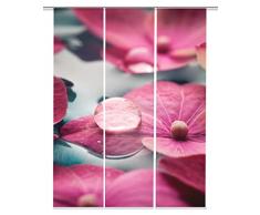 Home Fashion Digitaldruck Schiebevorhang 3er Set, Stoff, altrosé, 245 x 60 x 245 cm, 3-Einheiten