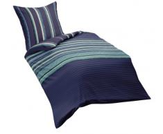 Kaeppel G-101955-43D1-VA97 Bettwäsche Urban, Feinbiber, 1 x 80/80 und 135/200 cm, türkis