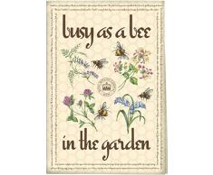 Creative Tops Geschirrhandtuch aus Baumwolle mit dem Motiv âköniglicher, botanischer Garten mit Lavendelâ Busy Bees blau
