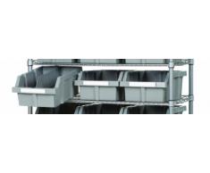 Seville Classics Mülleimer für kommerzielle Mülltonnenablage Großer Eimer grau