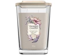 Yankee Candle Elevation Kollektion mit Plattformdeckel Große quadratische Duftkerze mit 2 Dochten, „Sunlight Sands“
