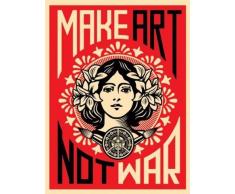 Shepard Fairey Kunstdruck Make Art Not War! (46cm x 61cm)