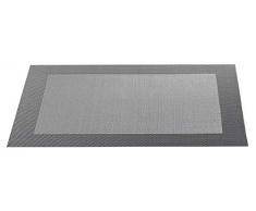 ASA 78056076 Tischset aus Kunststoff quadratisch, Grau, 46 x 33 cm