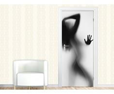Graz Design 791022_067 Trbild Traufkleber Tr Deko Trposter Badezimmer Frau Silhouette nackt (Gre=67x213cm)