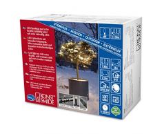 Konstsmide 6621-117 Micro LED Lichterkette / für AuÃen (IP67) / schutzisoliert/umgossen / mit Dimmer / 80 warm weiÃe Dioden / schwarzes Softkabel