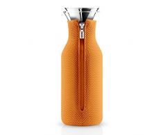 Eva Solo 567962 Glaskaraffe mit Meshanzug, Edelstahl, 1 L, Glas, Orange, 27,6 x 10 x 9,4 cm