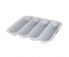 SALTER BW07817G Earth Besteckkasten mit vier Fächern, grau