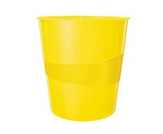 Leitz WOW Papierkorb, 15 Liter, Kunststoff, gelb, 52781016