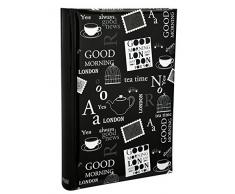 ARPAN Einsteckalbum für 300 Fotos, groß, 15,2 x 10,2 cm, Schwarz