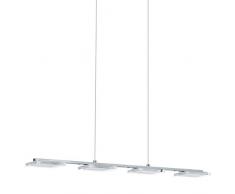 EGLO CARTAMA Hängeleuchte 4-flammig, eckig, Stahl, Integriert, 4,5 W, chrom
