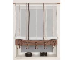 Startex Bändchenraffrollo, Stoff, Braun