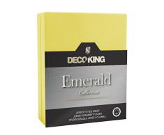 DecoKing Jersey Spannbettlaken 120x200-140x200 cm gelb 100% Baumwolle Wasserbett Boxspringbett Spannbetttuch Bettlaken Betttuch Emerald Collection