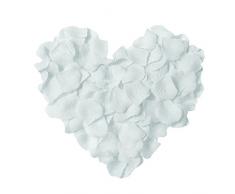 Neo Loons Künstliche Rosenblätter aus Seide, Weiß, 1000 Stück