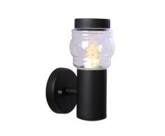 Lucide MIRANE - Wandleuchte Außen - Ø 9 cm - E14 - IP44 - Schwarz