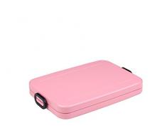 Mepal Nordic pink Lunchbox take a Break Flat, Plastik, 25.5 x 17 x 3.3 cm