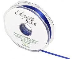 Eleganza 3 mm x 50 m Satinband doppelseitig, Royal Blau