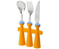 Kom Amsterdam Kinderbesteck, Edelstahl, blau