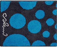 Grund COLANI Exklusiver Designer Badteppich 100% Polyacryl, ultra soft, rutschfest, ÖKO-TEX-zertifiziert, 5 Jahre Garantie, Colani 16, WC-Vorlage o.A. 50x60 cm, blau