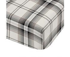 Catherine Lansfield Kelso Spannbettlaken Modern 200x105x1 cm Grau, Kohlefarben