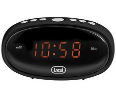Trevi EC 880 Digitaluhr mit Wecker, Schwarz, 13.5 x 6.5 x 5 cm