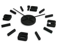 FLEXISTYLE Made IN EU DIY 3D Wanduhren DIY große Wanduhr 50-75CM (Dicke 19MM!) 3D Wanduhr Modern Design EKO Wanduhren Wandtattoo Dekoration Uhren für Büro Wohnzimmer Schlafzimmer Dekoartikel Quarzuhr