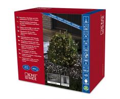 Konstsmide 3737-100 Micro LED Büschellichterkette Cluster / für Außen (IP44) / Batteriebetrieben: 4xD 1.5V (exkl.) / 6h-Timer / mit 8 Funktionen, SteuergerÃ¤t und Memoryfunktion / 480 warm weißen Dioden / schwarzes Kabel