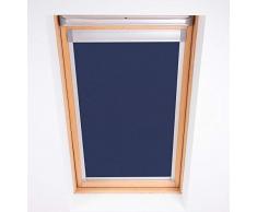 Bloc Skylight Rollo 10 (114/118) für Fakro Dachfenster Blockout, Marineblau