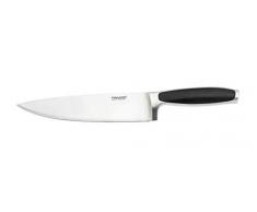 Fiskars Kochmesser, Groß, Gesamtlänge: 35 cm, Qualitätststahl/Kunststoff, Schwarz, Royal, 1016468