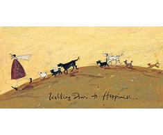 Sam Toft Walking Down to Happiness Kunstdruck auf Leinwand,30 x 60 cm