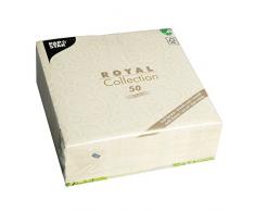 Papstar, 50 Servietten ROYAL Collection 1/4-Falz 40 cm x 40 cm champagner Casali, #84877