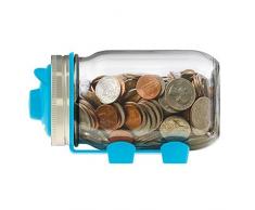 jarware 82661 Spice Deckel Standardgröße Mund Regular Mouth Piggy Bank: Blue