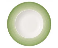 Villeroy & Boch Colourful Life Green Apple Pastateller, 30 cm, Premium Porzellan, Weiß/Grün