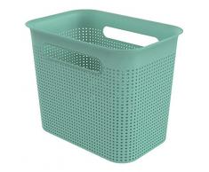 Rotho Brisen Aufbewahrungsbox 7 l, Kunststoff (PP), Grün, 7 Liter (26,2 x 18 x 21 cm)