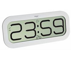 TFA Dostmann Bim Bam Funk-Wanduhr mit Stundenschlag, Funkuhr, mit Stundenschlag, weiß, 60.4514.02
