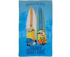 CTI Minions Surf Badetuch, Baumwolle, blau, 70 x 120 cm