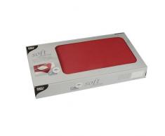 Papstar, 20 Mitteldecken, stoffähnlich, Vlies soft selection 80 cm x 80 cm rot, #82328