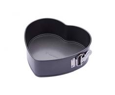 masterclass Herzförmige Kuchenform – 22,9 cm Springform mit losem Boden und Antihaftbeschichtung, Karbonstahl, 22.5 x 21.5 cm