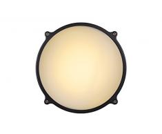 Lucide HUBLOT-LED - Wandleuchte Außen - Ø 24,5 cm - LED - 1x20W 3000K - IP65 - Anthrazit